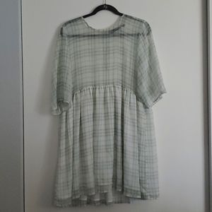 Glassons Green Plaid Dress